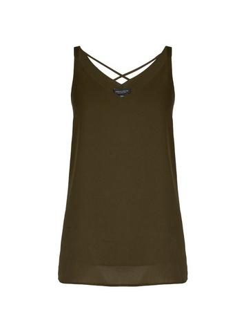 Dorothy Perkins Khaki Cross Back Camisole Top