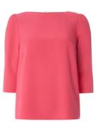 Dorothy Perkins Pink Ruched Shoulder Top