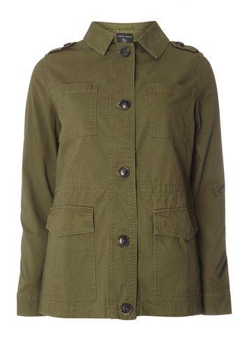 Dorothy Perkins Khaki Plain Utility Shacket