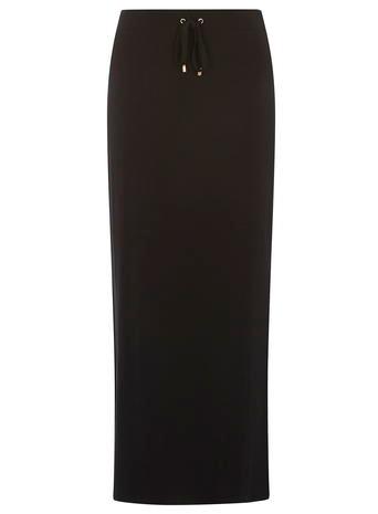 Dorothy Perkins Black Tie Waist Maxi Skirt