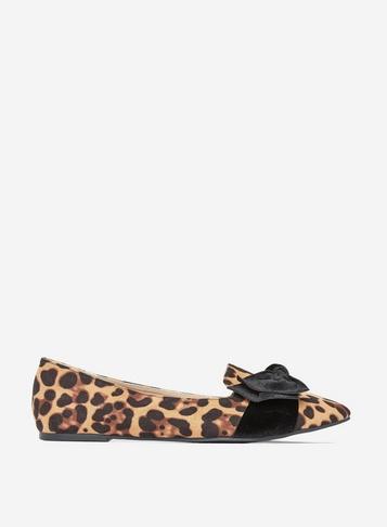 Dorothy Perkins Wide Fit Multi Colour Percy Leopard Print Pumps