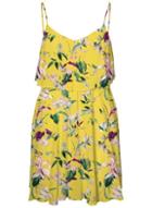 *vero Moda Yellow Floral Print Camisole Dress