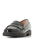 Dorothy Perkins *head Over Heels By Dune Black Gemm Flat Shoes
