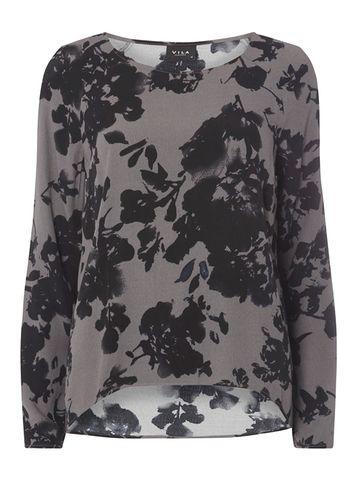 Dorothy Perkins *vila Blurred Floral Top
