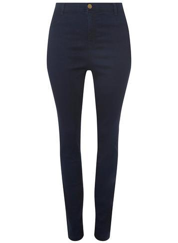 Dorothy Perkins *dp Curve Navy Fly Front Jeggings