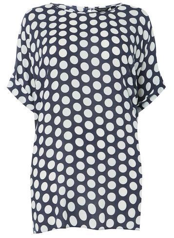 Dorothy Perkins *dp Curve Navy Spotted Soft Top