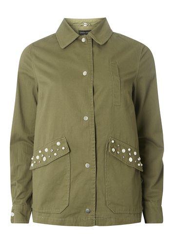 Dorothy Perkins Khaki Embellished Shacket