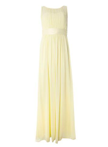 Dorothy Perkins *showcase Lemon Natalie Maxi Dress