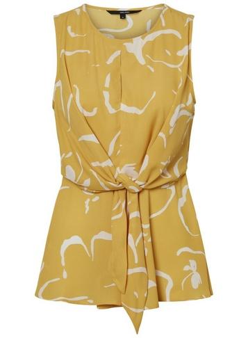 *vero Moda Yellow Printed Top