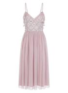 *little Mistress Blush Embellished Prom Dress
