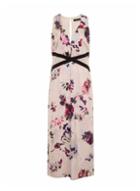 Dorothy Perkins *little Mistress Curve Petal Print V-neck Maxi Dress