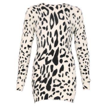 Dorothy Perkins *voulez Vous Cream Leopard Print Jumper