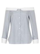 Dorothy Perkins *navy Pinstripe Shirt
