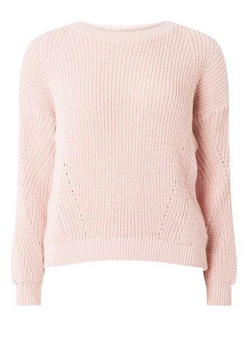 Dorothy Perkins Petite Pink Stitch Detail Jumper