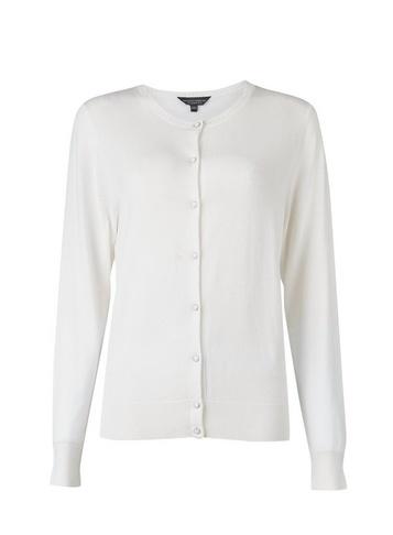 Dorothy Perkins White Button Cardigan