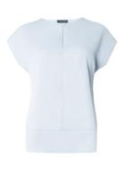 Dorothy Perkins Blue Keyhole Button T-shirt