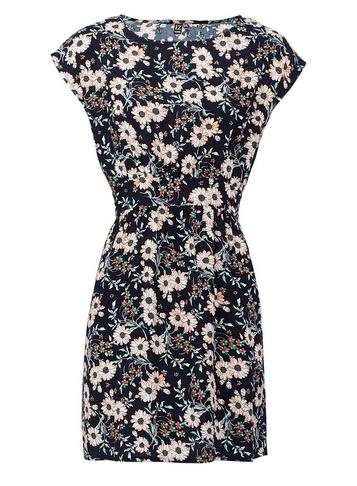 *izabel London Navy Daisy Print Dress