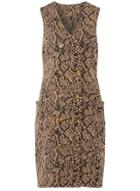 Dorothy Perkins Multi Colour Snake Print Sleeveless Shift Dress