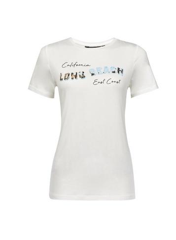 Dorothy Perkins Ivory Long Beach T-shirt