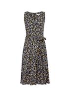 *billie & Blossom Tall Black Ditsy Print Dress