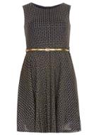 Dorothy Perkins *mela Navy Printed Belted Dress