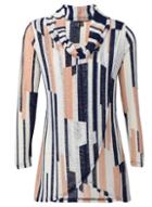 Dorothy Perkins *izabel London Pink Abstract Wrap Top