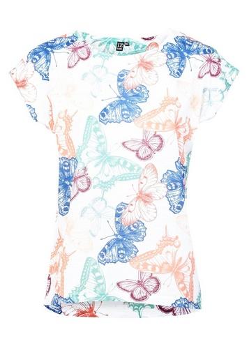 *izabel London Multi Coloured Butterfly Print T-shirt