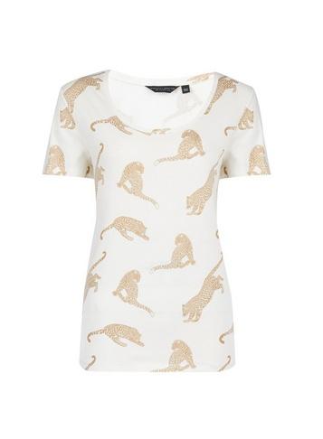 Dorothy Perkins Ivory Tiger Print Scoop T-shirt