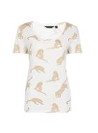 Dorothy Perkins Ivory Tiger Print Scoop T-shirt