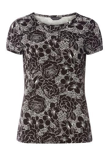 Dorothy Perkins Monochrome Floral Print T-shirt