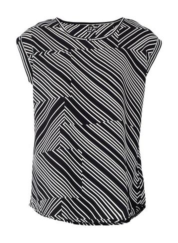 *izabel London Multi Colour Abstract Stripe Print T-shirt