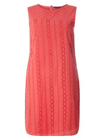 Dorothy Perkins Coral Broderie Shift Dress