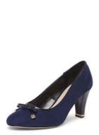 Dorothy Perkins Navy 'carole' Metal Bow Court Shoes