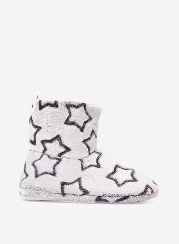 Dorothy Perkins Grey Clipped Star Bootie