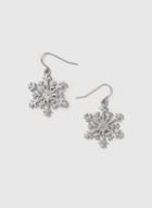 Dorothy Perkins Silver Christmas Snowflake Earrings
