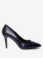 Dorothy Perkins Wide Fit Navy Ezzy Sequin Court Shoes
