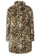 Dorothy Perkins Leopard Print Faux Fur Coat