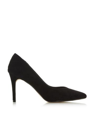 *head Over Heels By Dune Black Alexxis High Heel Court Shoes