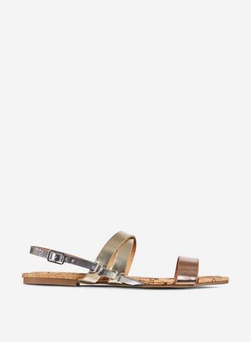 Dorothy Perkins Gold 'fabia' Cross Over Sandals