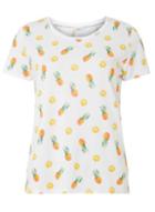 Dorothy Perkins *only Multi Coloured Pineapple Print T-shirt