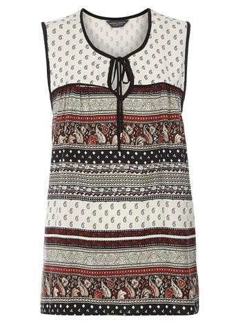 Dorothy Perkins Wine Paisley Shell Top