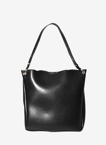 Dorothy Perkins Black Hardware Handle Hobo Bag