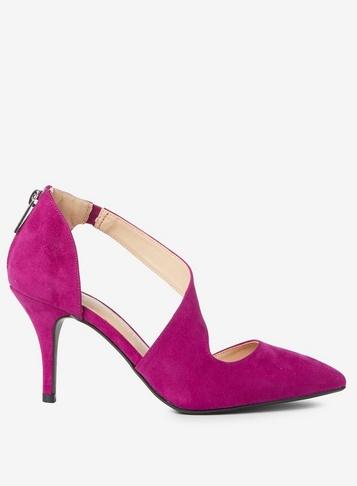 Dorothy Perkins Wide Fit Magenta 'ella' Court Shoes