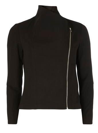 Dorothy Perkins Petite Black Waterfall Jacket