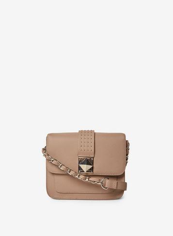 Dorothy Perkins Mushroom Pyramid Cross Body Bag