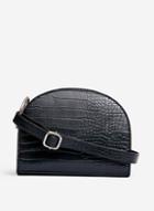 *lola Skye Lauryn Black Croc Design Cross Body Bag