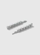 Dorothy Perkins 2 Pack Silver Rhinestone Hair Clips