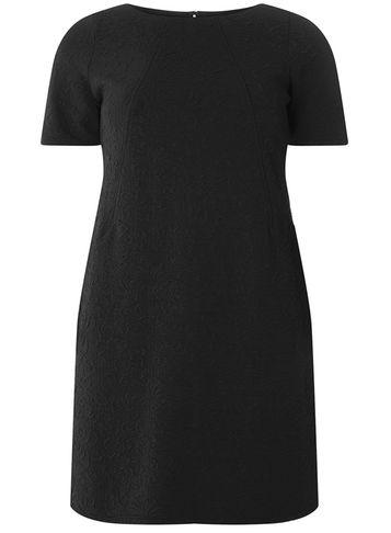 Dorothy Perkins *billie & Blossom Petite Black Jacquard Shift Dress