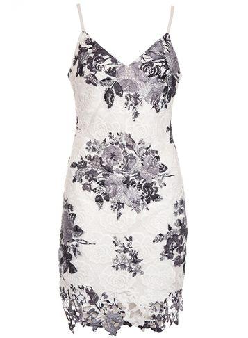 Dorothy Perkins *quiz White Crochet Bodycon Dress