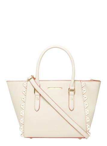 Dorothy Perkins White Laser Cut Tote Bag